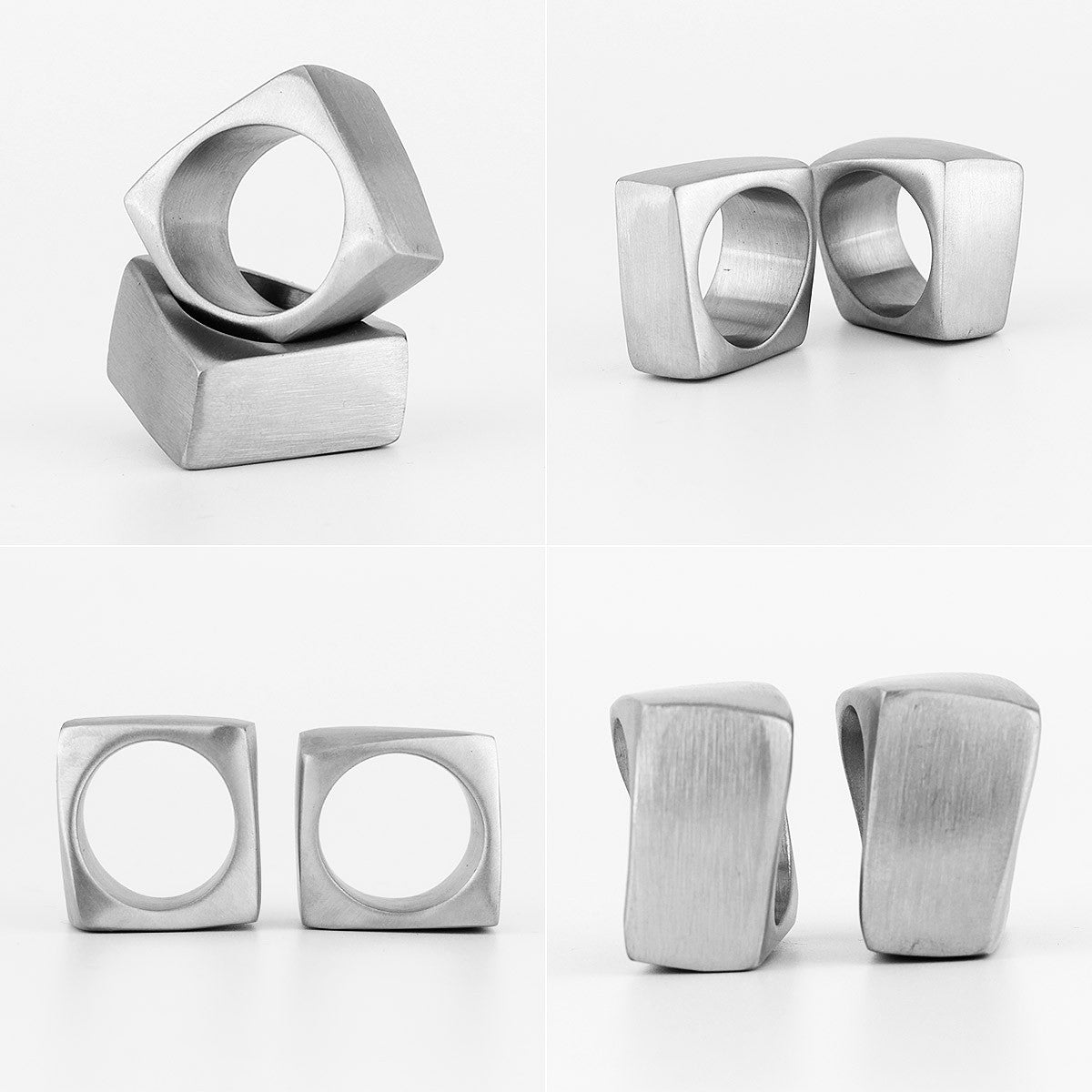 Spatial Distortion | Stainless Steel Space Designer Styling Street Wear Mens Ring