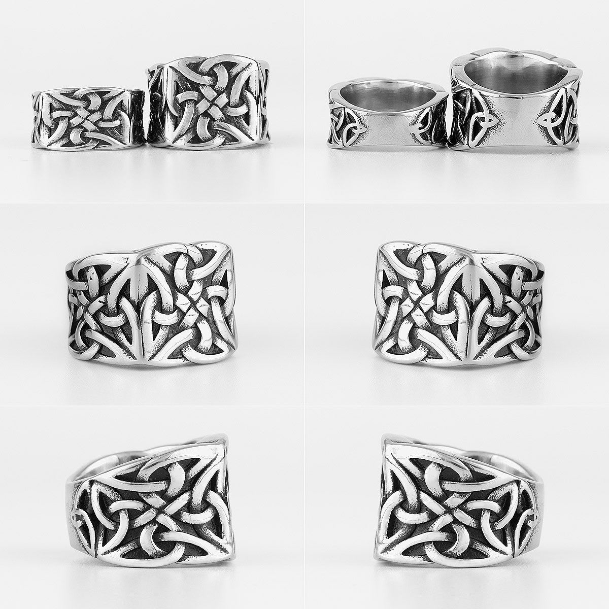 Tied Knot | 316L No Fade Stainless Steel Lovers Couple Unique Love Rings