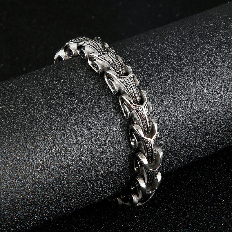 Dragonhide | Mens No Fade Stainless Steel Street Wear Bracelet