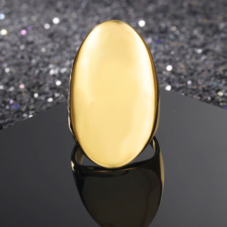 The Golden Aura | Ladies 14k Gold Over No Fade Stainless Steel Cocktail Party Rings