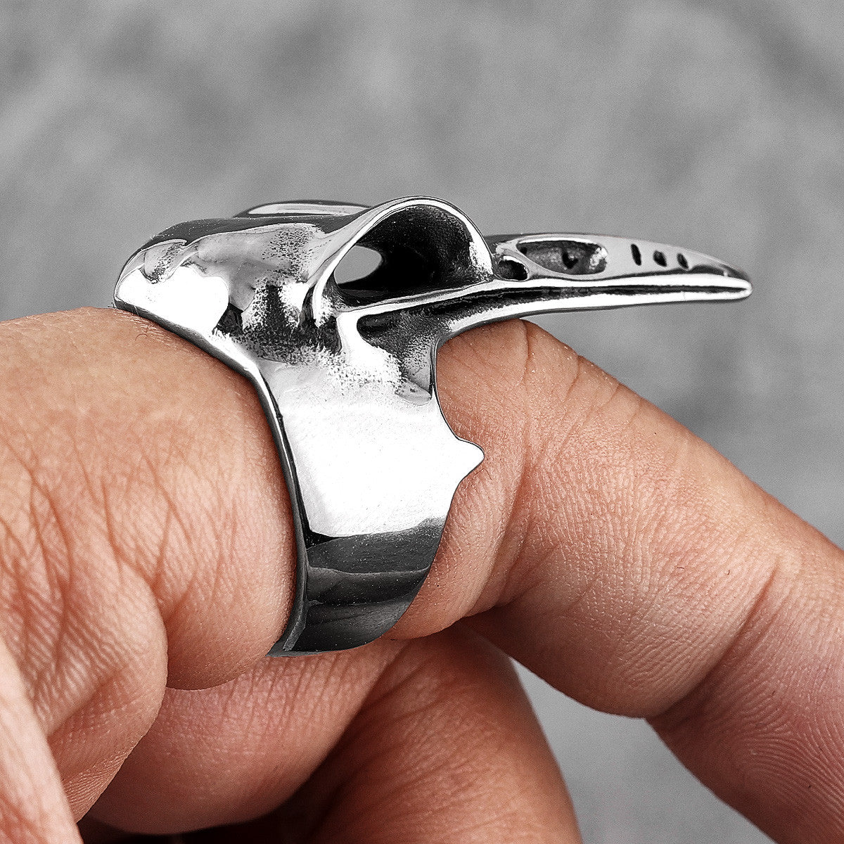 Crow Skull | No Fade Stainless Steel Gold Silver Black Street Wear Men's Designer Rings