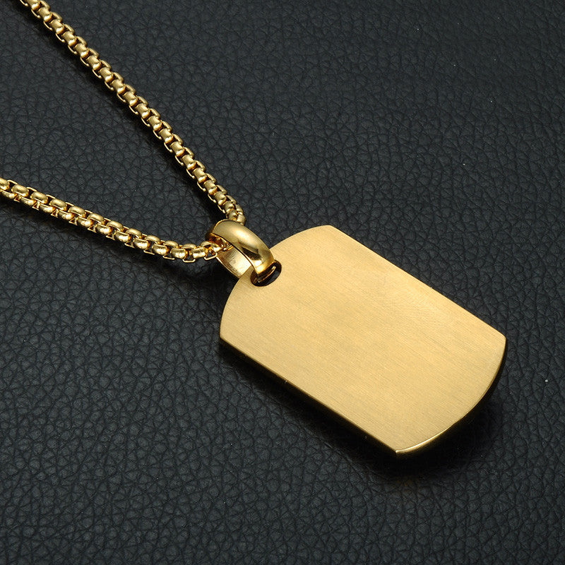 Illuminated Eye | Hip Hop Flooded Ice All Seeing No Fade Stainless Steel Dog Tag Necklace