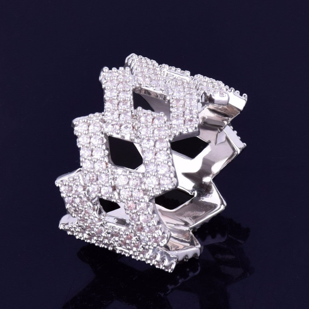 Diamond Edge | Hip Hop Cuban Link AAA Micro Pave 18k Gold Silver Rose Gold Rings