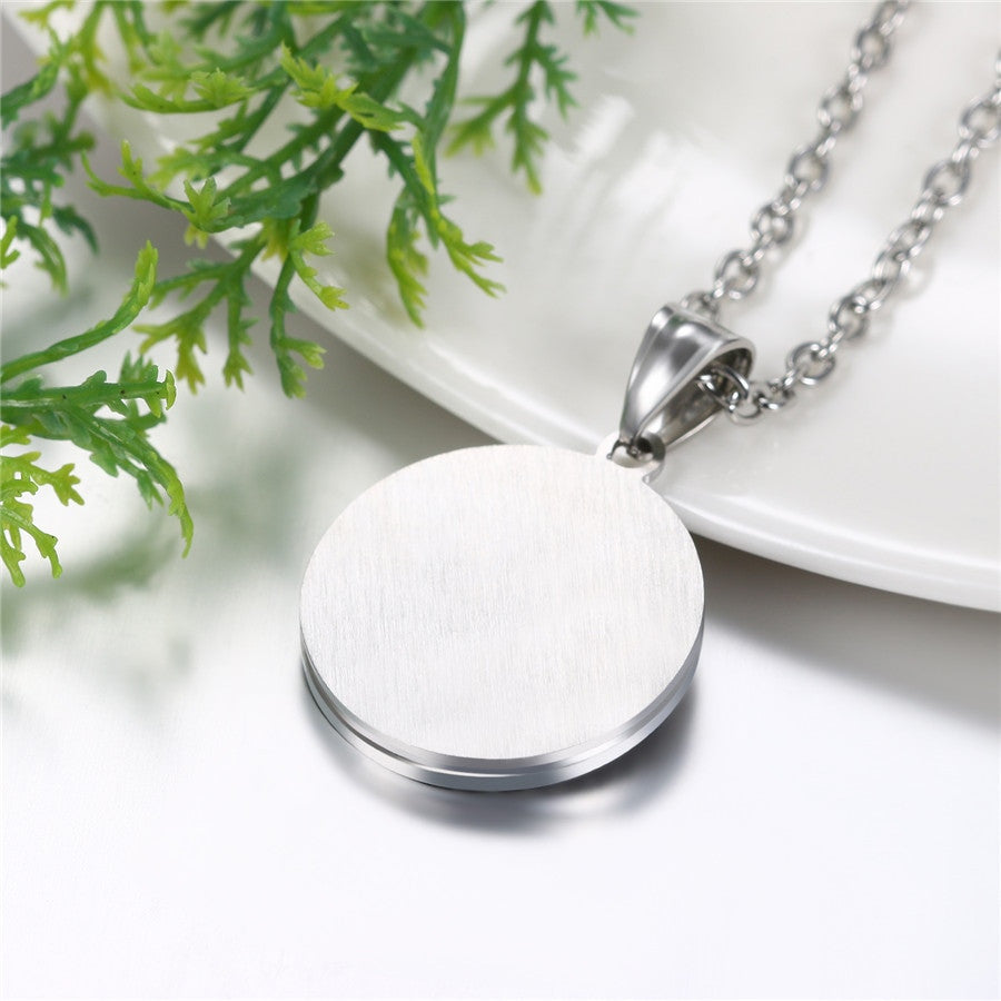 14k Gold over Stainless Steel Tree Of Life Cz Stone Bling Pendant Necklace