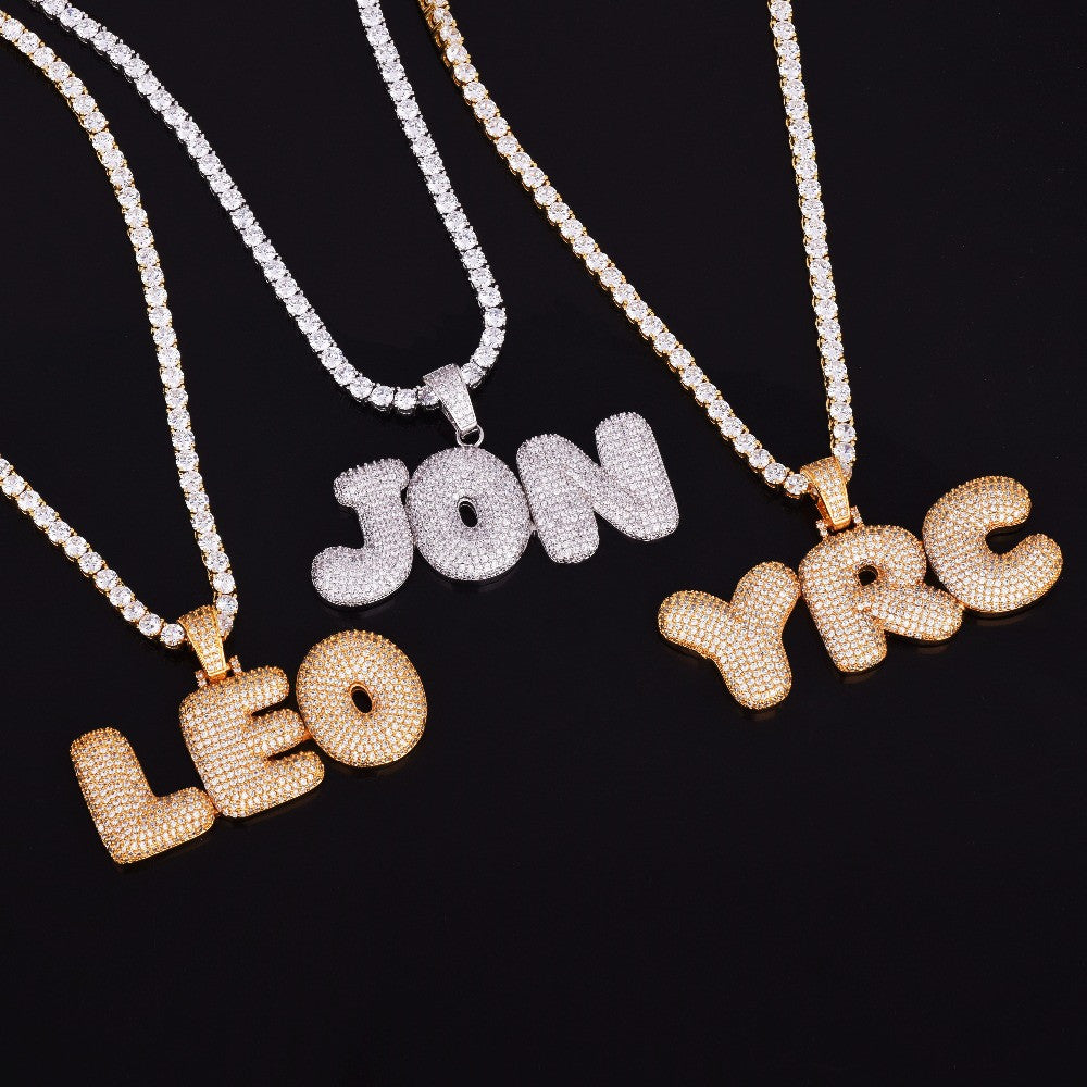 The OG | Original Custom Prong Set VVS Diamond CZ Nameplate Hip Hop Pendant