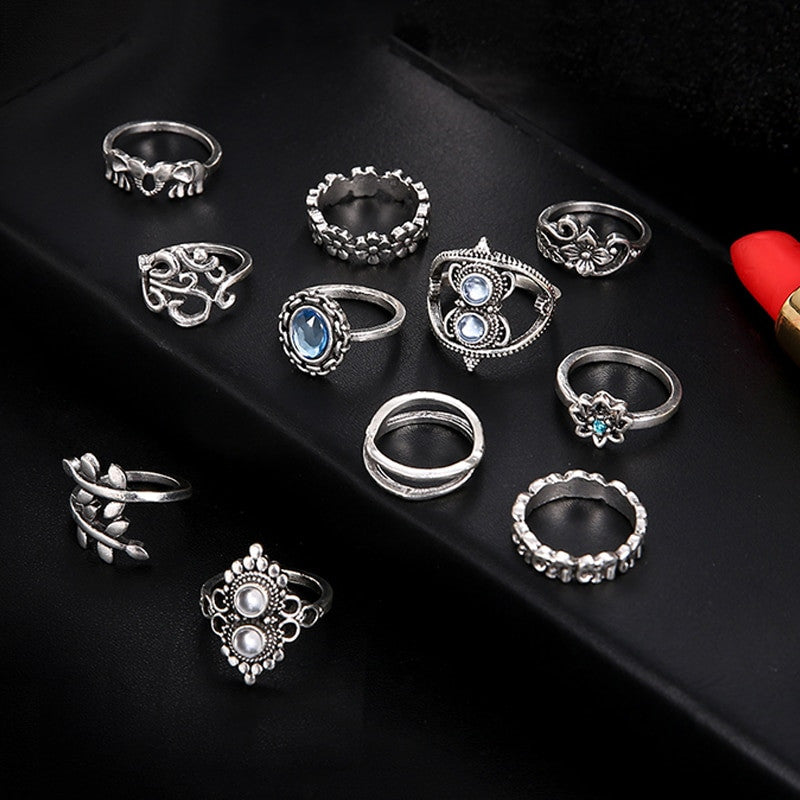 Bohemian 11 Piece Ring Set