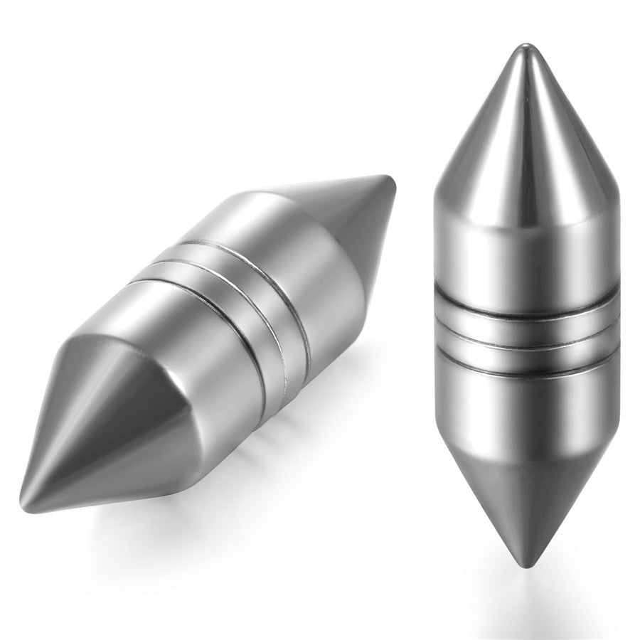 Stainless Steel Plug Magnet Magnetic Pointed Plug No Piercing Earrings