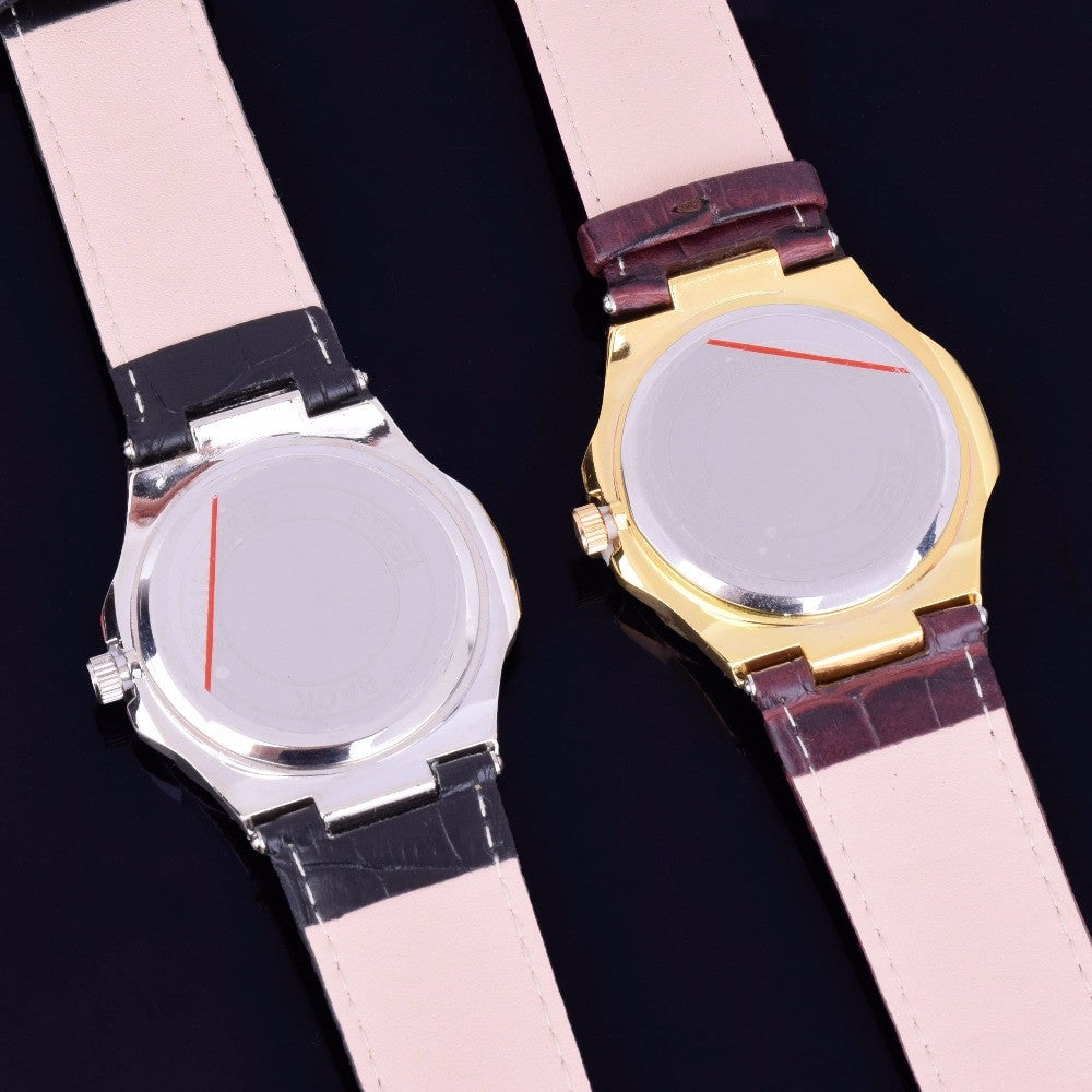 Mens Lab Diamond Luxury Iced Faced 925 Silver 14k Gold Stainless Steel Bling Leather Watch