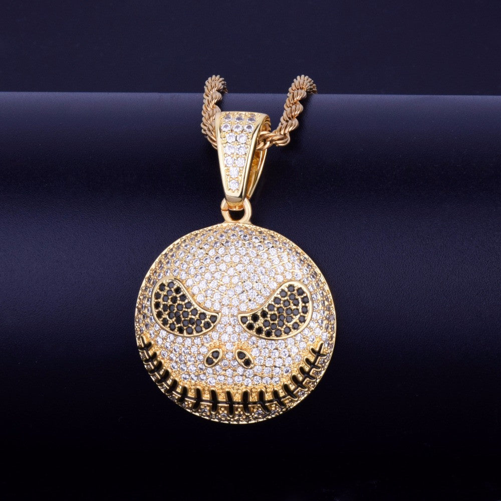 18k Gold AAA True Micro Pave Nightmare Before Christmas Chain