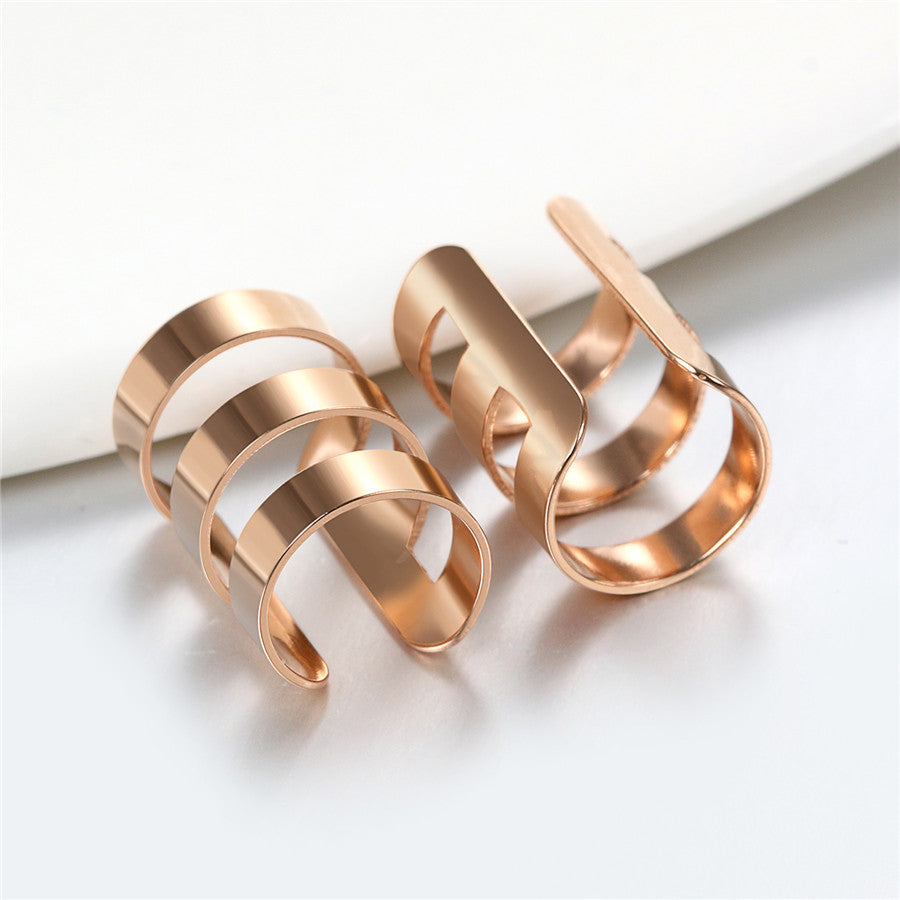 Rose Gold 14k Silver Black Rainbow Stainless Steel Ear Cartilage Clip Earings