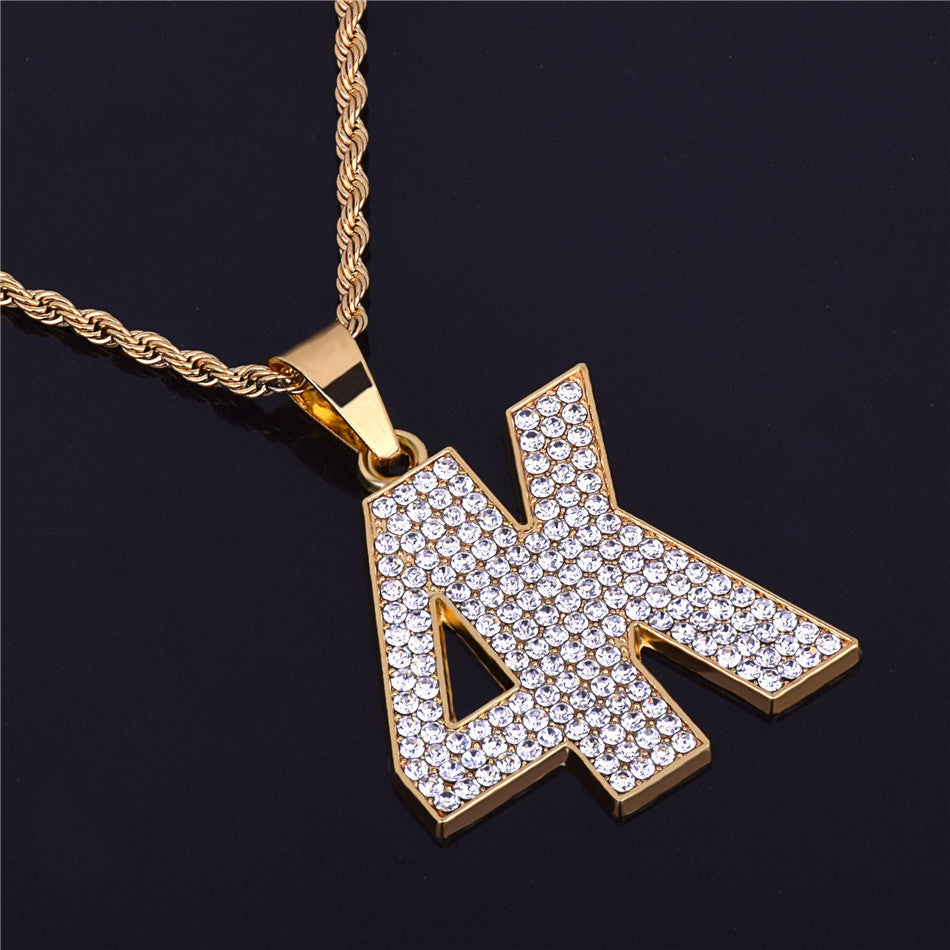 Keen Sight | Iced Blinged Out 4K Simulate Diamond Hop Chain Pendant