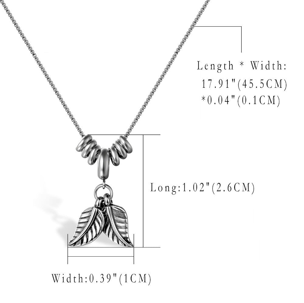 Lion Head Tribal Feathers Stainless Steel Charm Bracelet necklace Chain Sets