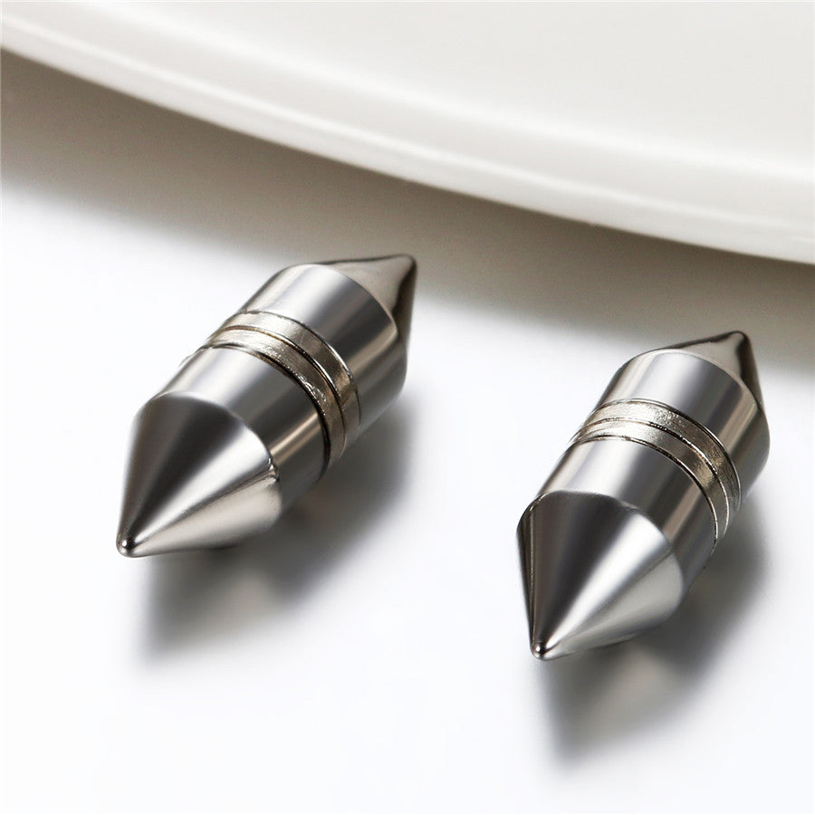Stainless Steel Plug Magnet Magnetic Pointed Plug No Piercing Earrings