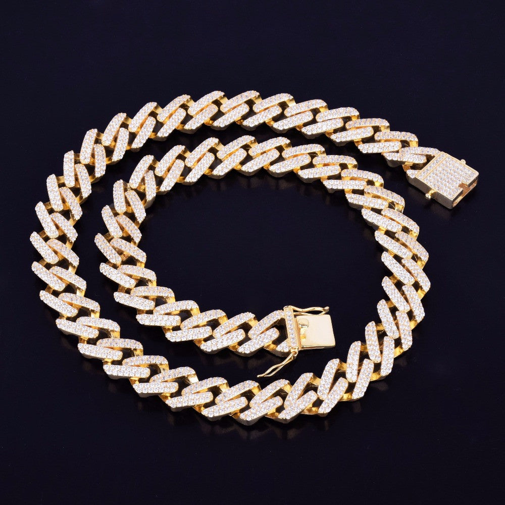 14k Gold Cuban Link Choker Necklace