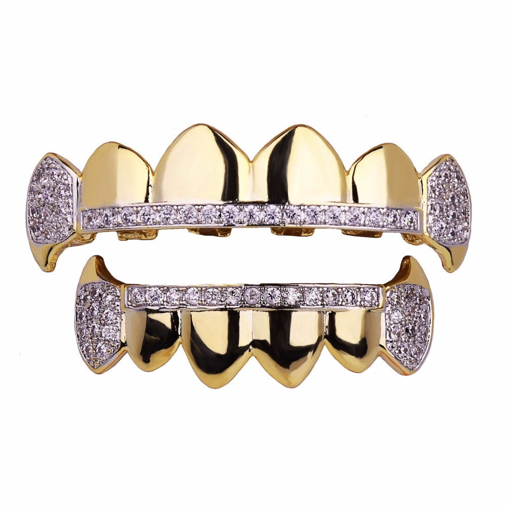 Iced Out Micro Pave Fang Mouth Grillz