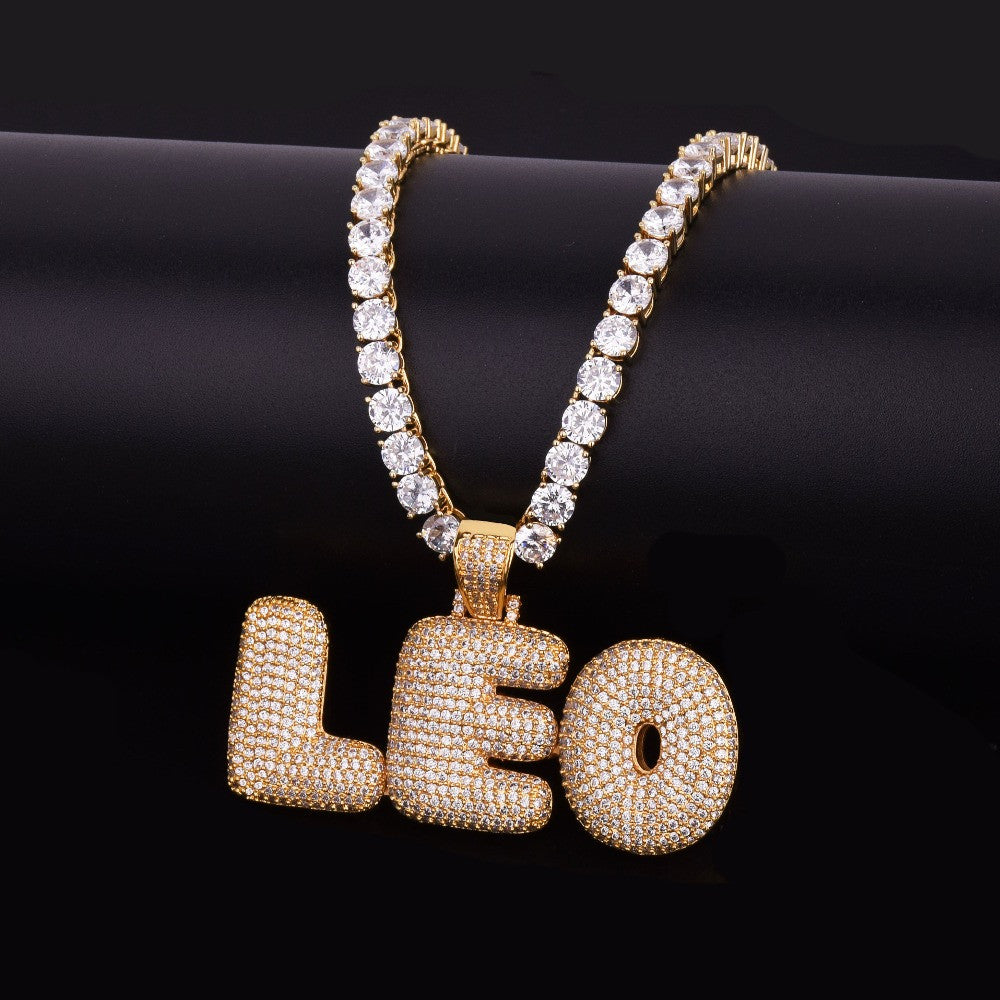 The OG | Original Custom Prong Set VVS Diamond CZ Nameplate Hip Hop Pendant