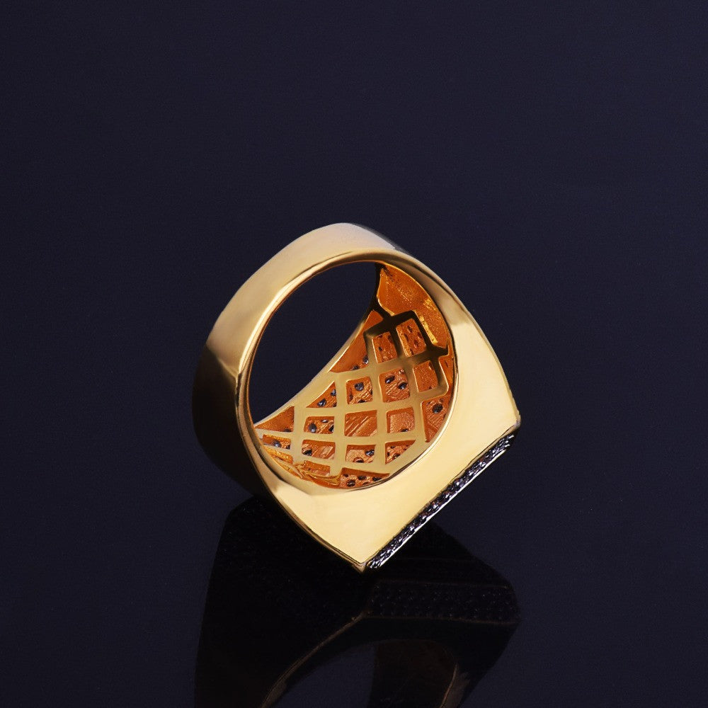 IceSquare | VVS Diamond CZ 18k Gold .925 Silver Fully Iced Hip Hop Ring