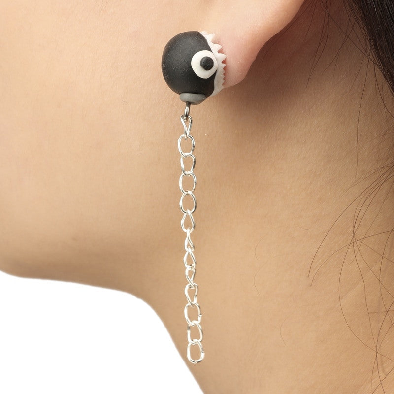 Women's Fashion Handmade Cute Kitten Cartoon Animal Mario Fox Plant Stud Earrings