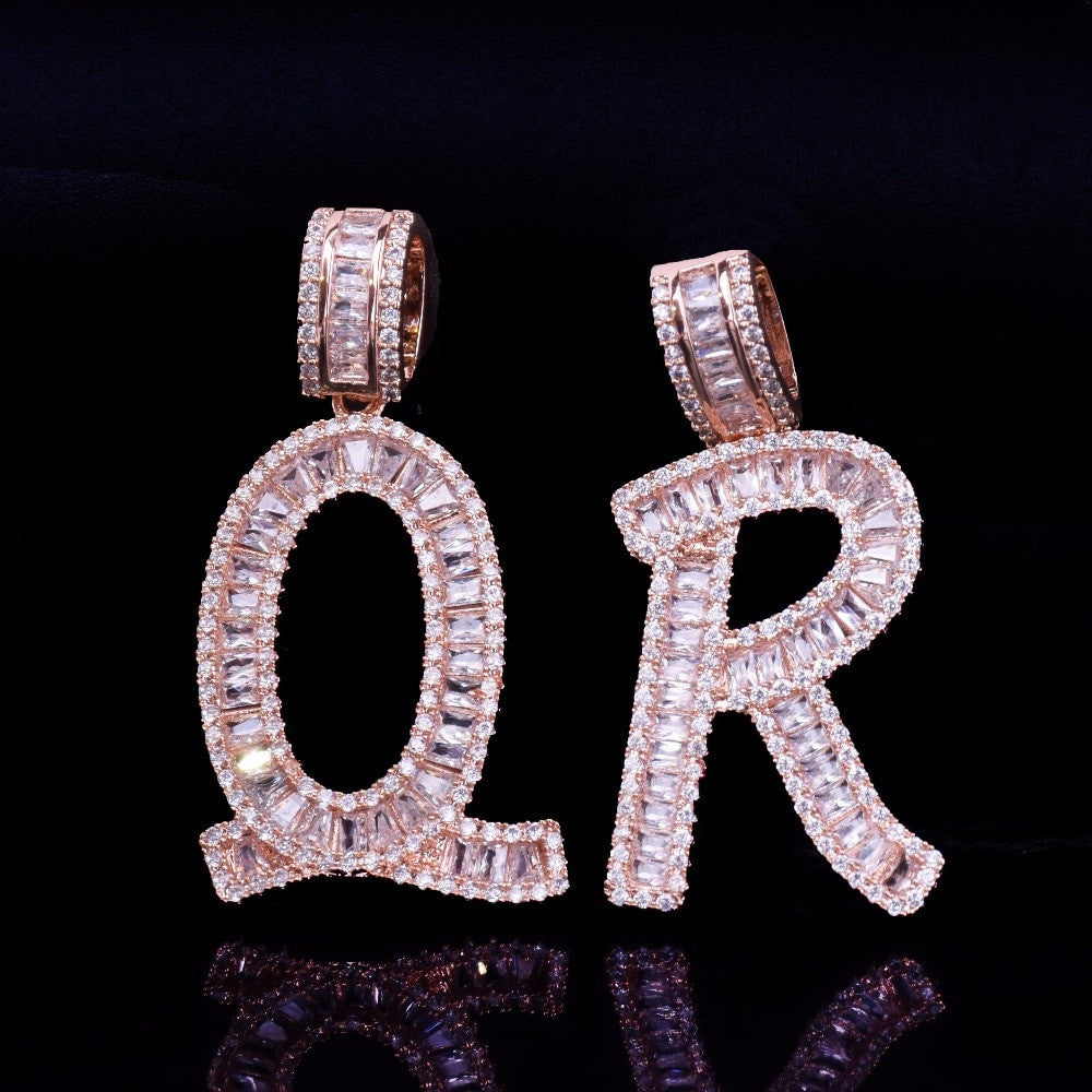 Rose Gold Custom Baguette Flooded Ice Chains