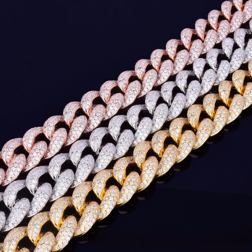 Gold Rose Gold Silver Hip Hop Chains