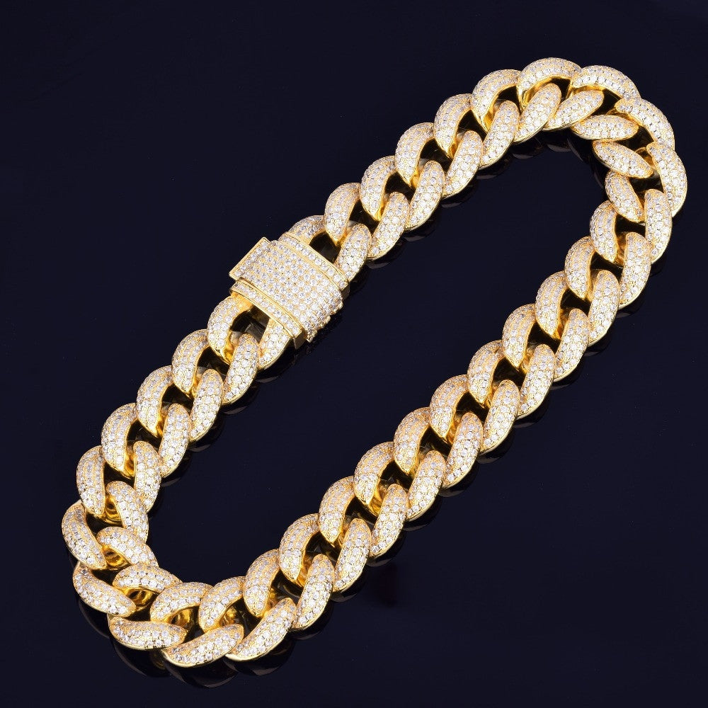 Gold Iced Cuban Link Chain