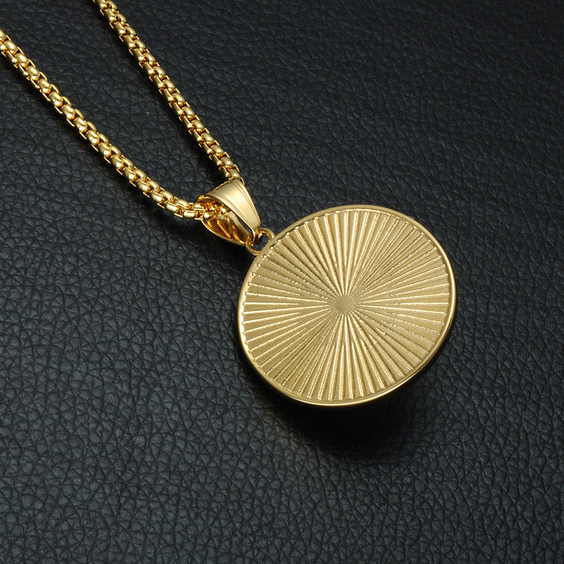 Flooded Ice 14k Gold Titanium Stainless Steel Roaring Lion Head Hip Hop Iced Pendant