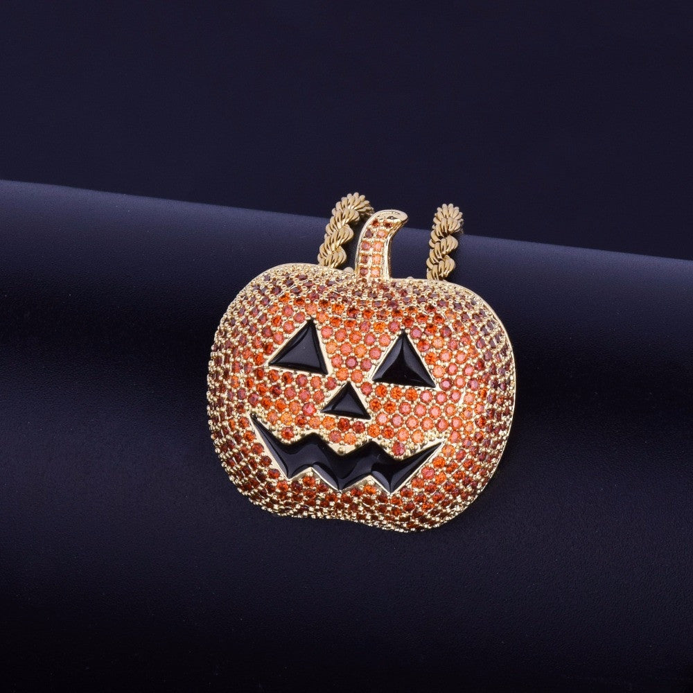 Gold Halloween Pumpkin Jewelry