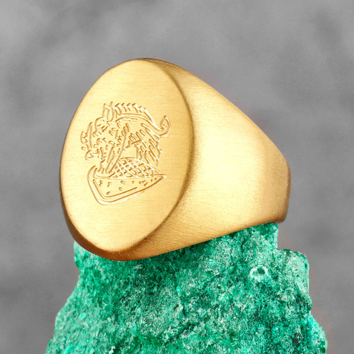 Kingsman | 14k Gold Over No Fade 316L Stainless Steel The Secret Service Ring