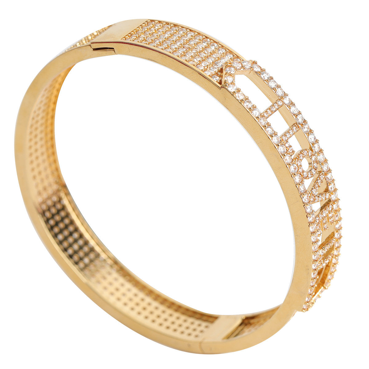 Royal Monogram | VVS Diamond CZ Custom Name Initial Bling Bracelet