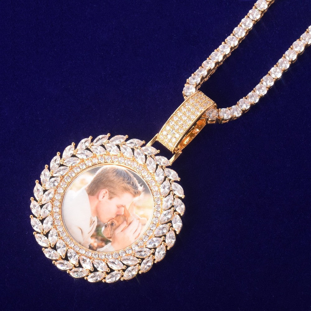 Eternal Memories | VVS Diamond CZ Wreath Hip Hop Photo Picture Chain