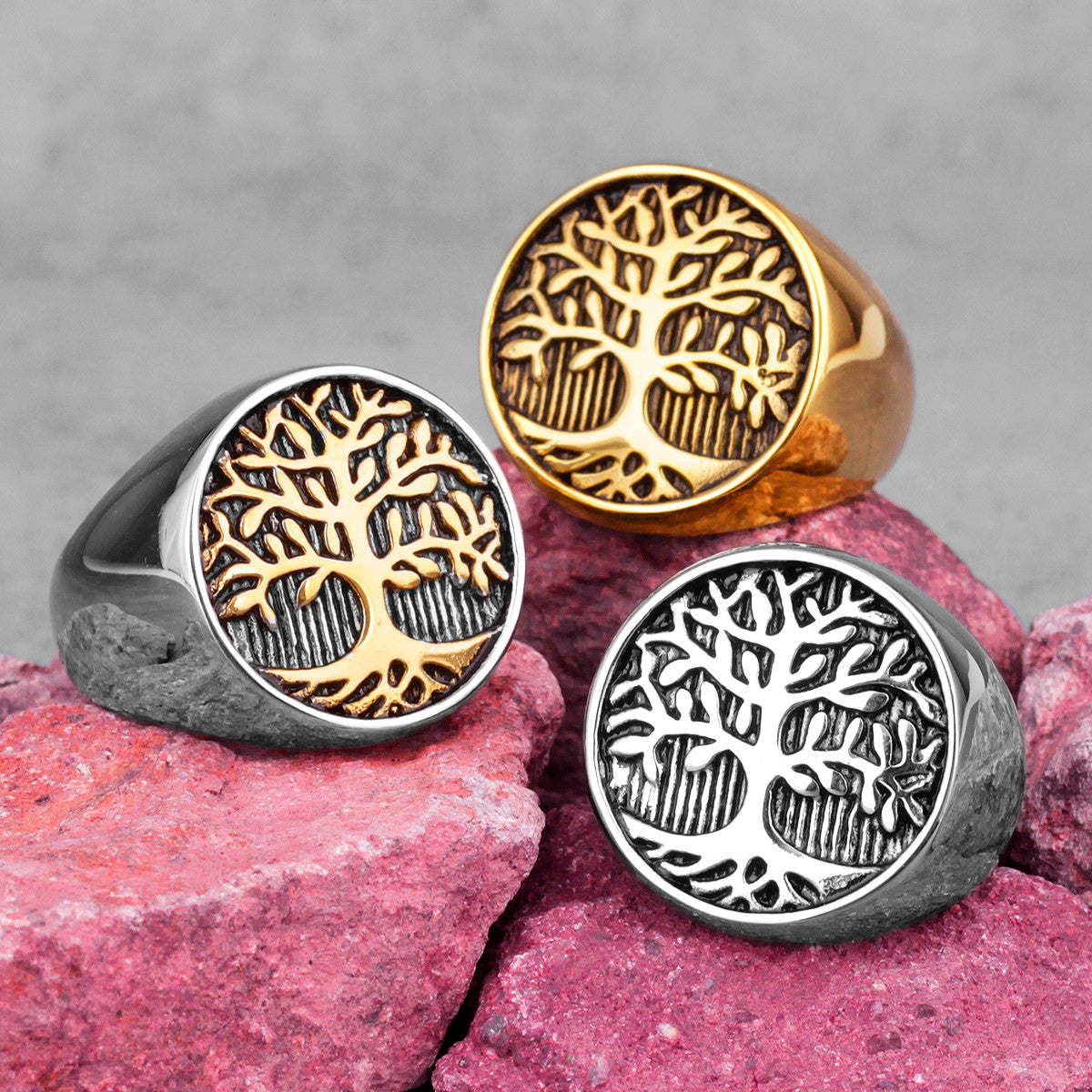 Tree of Life | Solid Stainless Steel 316L No Fade Spiritual Awakening Peace Ring