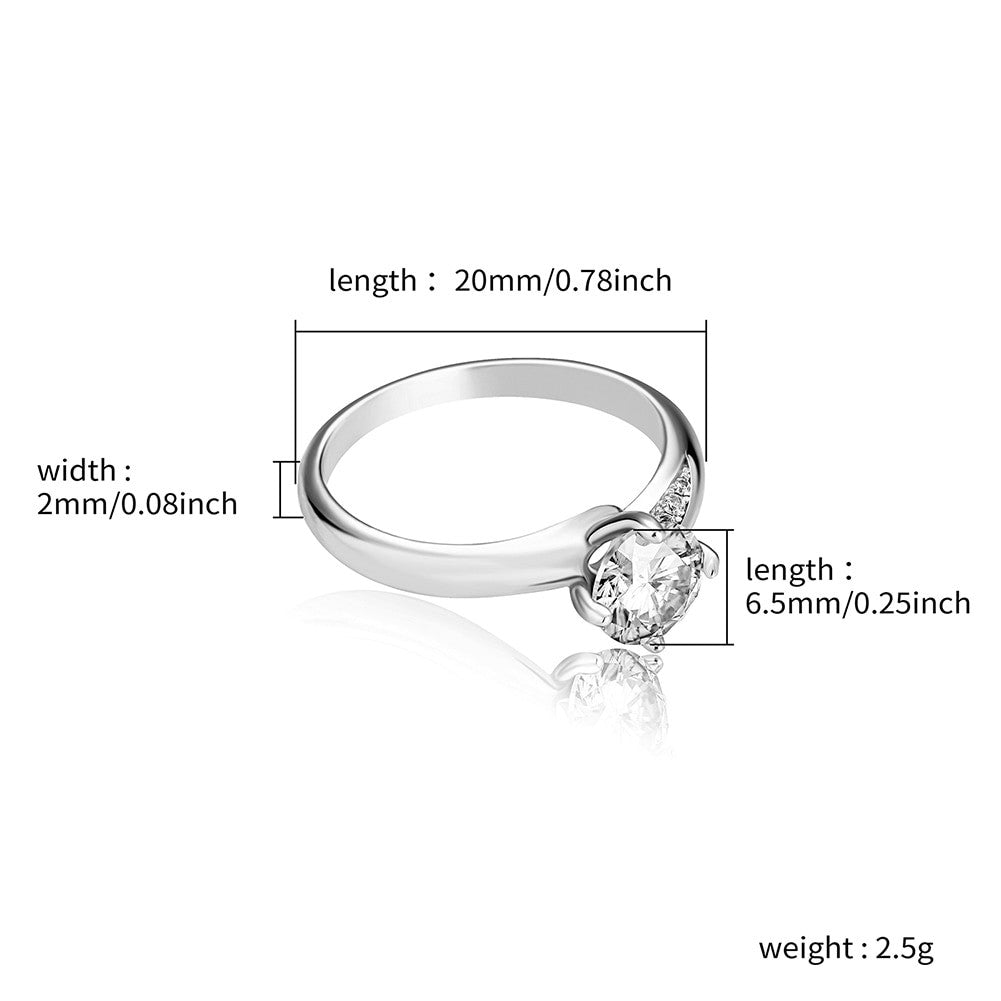 14k White Yellow Gold Lab Diamond Womens 6.5mm 1Ct VVS1 Bling Center Stone Rings