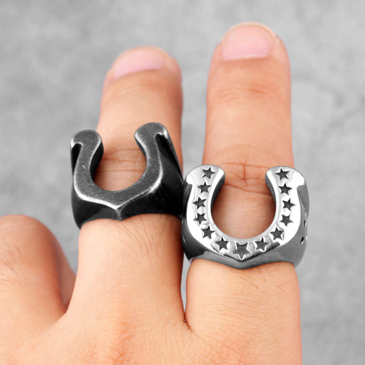The Horseshoe | No Fade 316L Stainless Steel Lucky Horseshoe Street Stylish Rings