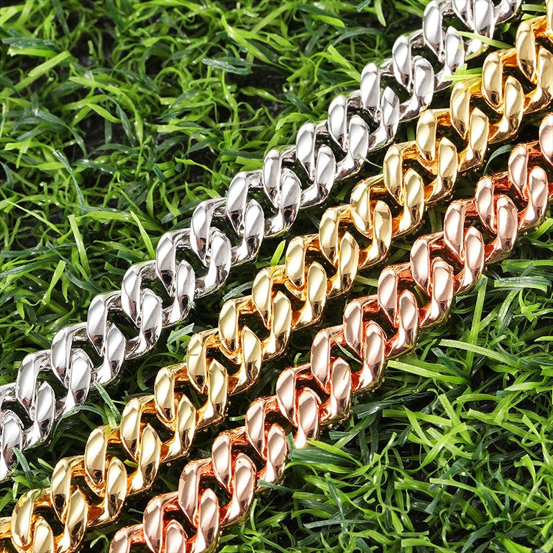 Designer Hip Hop 10MM 12MM 14MM 2 Row Cuban Link AAA Paved Set Big Boy Bracelet