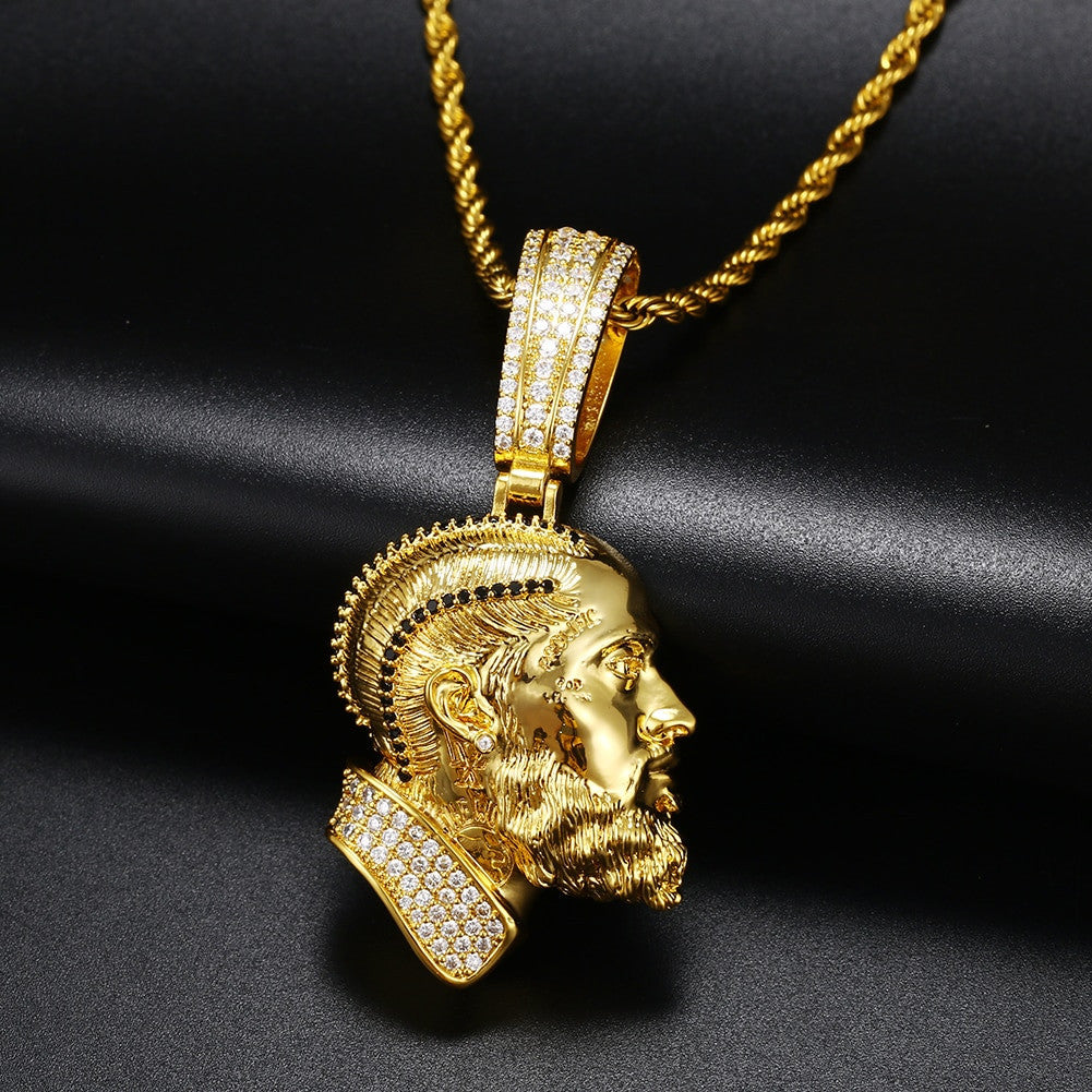 The Immortal | Nipsey Hustle Hip Hop 14k Gold .925 Silver Bling Iced Pendant Chain Necklace