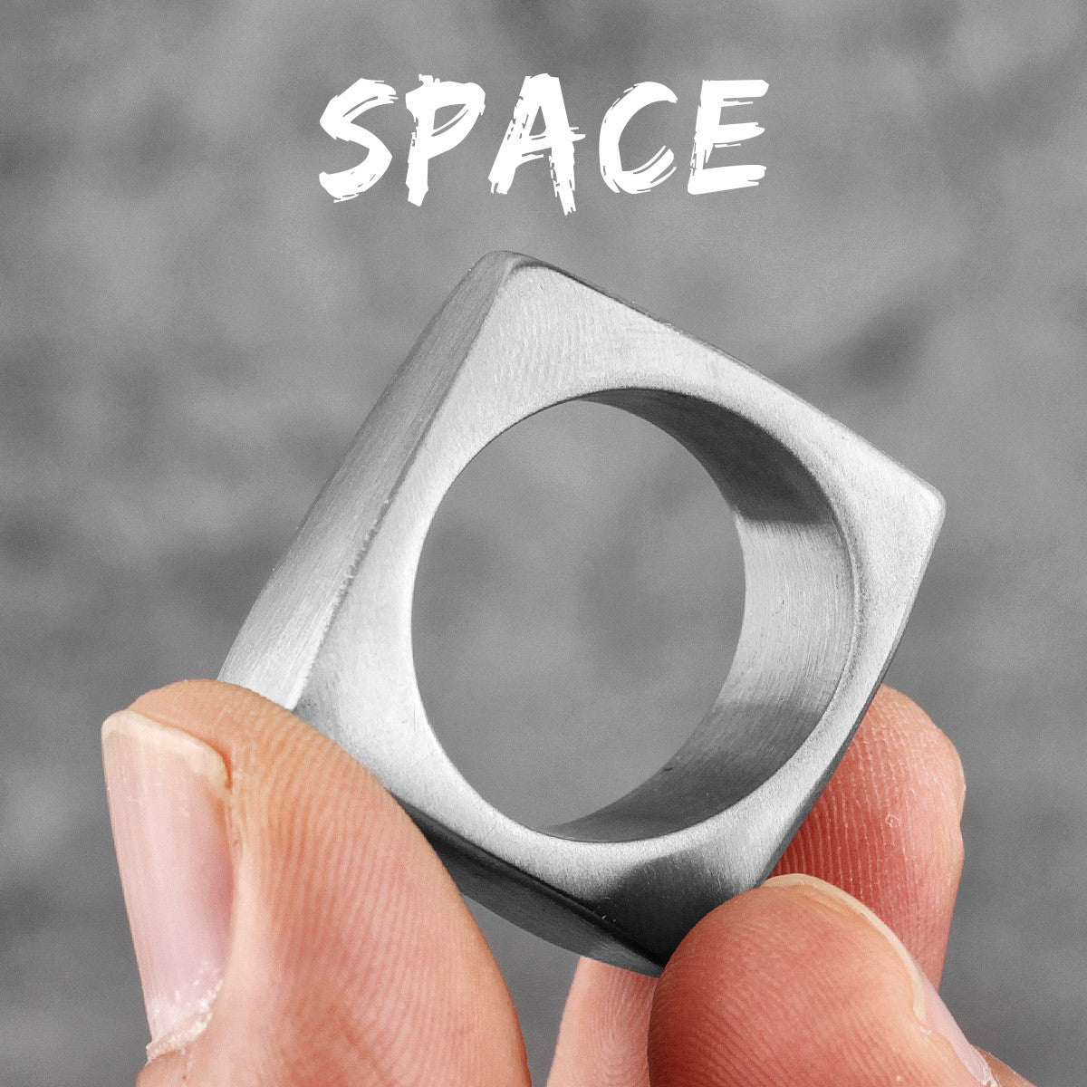 Spatial Distortion | Stainless Steel Space Designer Styling Street Wear Mens Ring