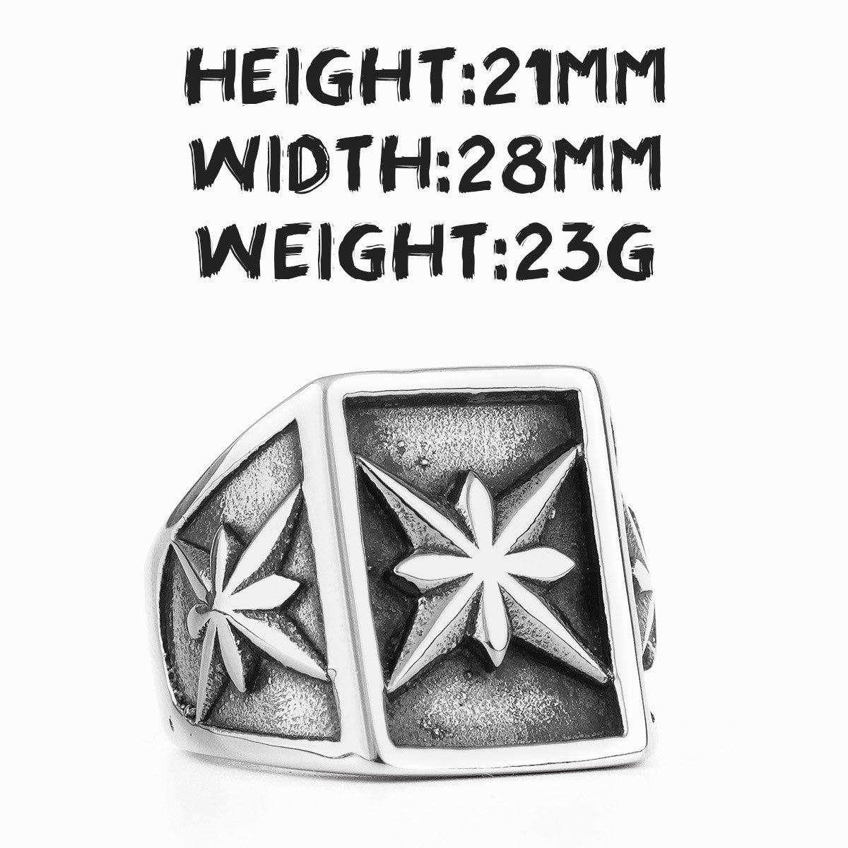 Polaris Star | 316L No Fade Stainless Steel Celestial Pole Star Street Wear Ring