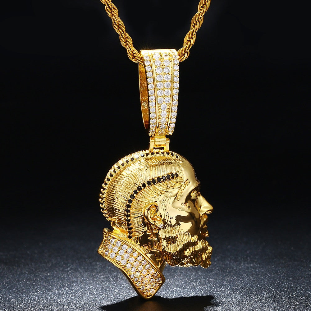 The Immortal | Nipsey Hustle Hip Hop 14k Gold .925 Silver Bling Iced Pendant Chain Necklace