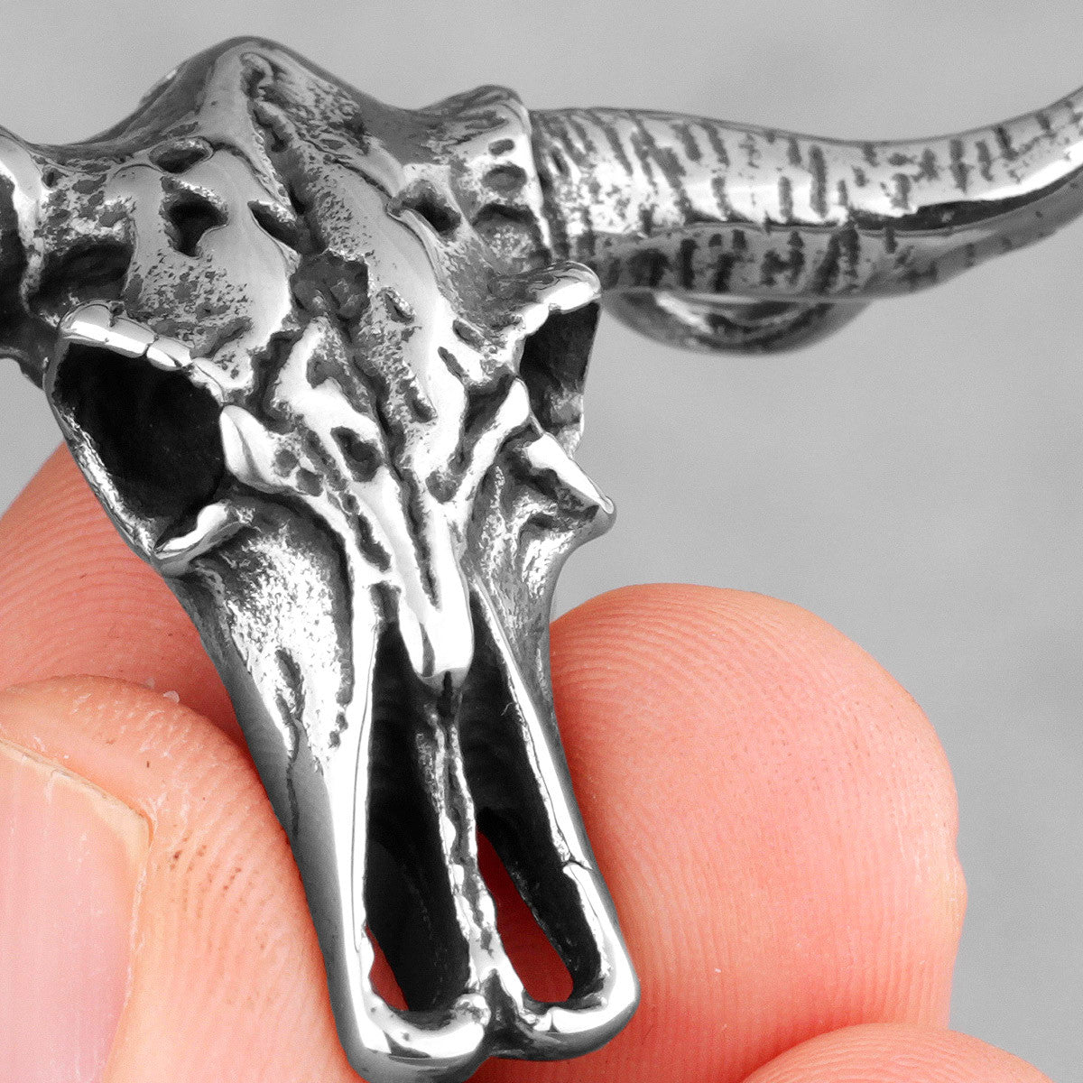 The Bull | 316L No Fade Stainless Steel Skull Street Style Symbolic Pendant