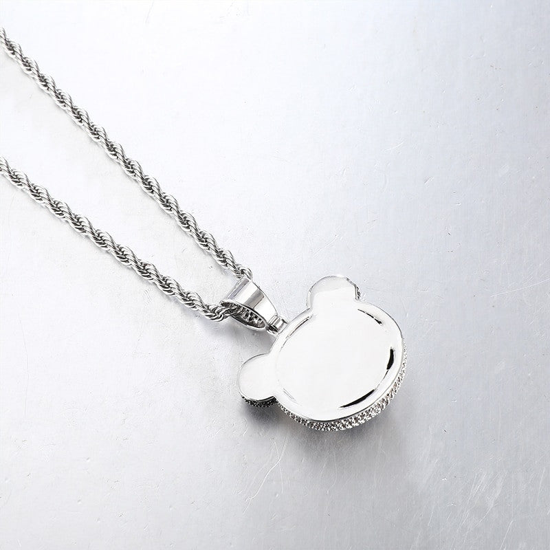 Panda | VVS Diamond CZ Panda Bear Bling Pendant Chain Necklace