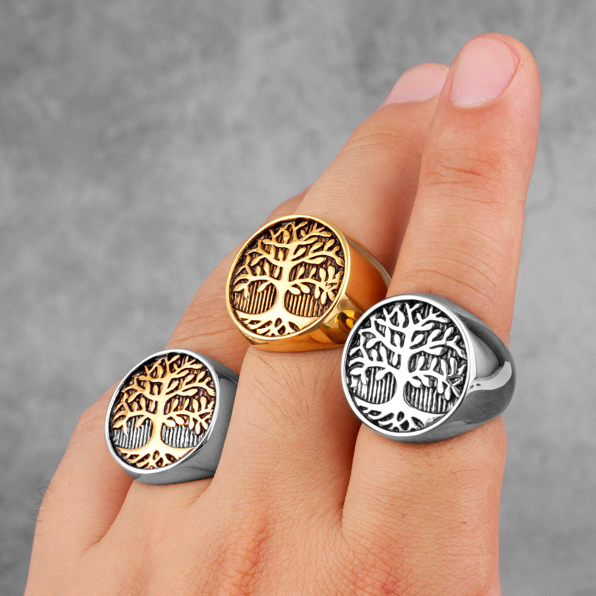 Tree of Life | Solid Stainless Steel 316L No Fade Spiritual Awakening Peace Ring