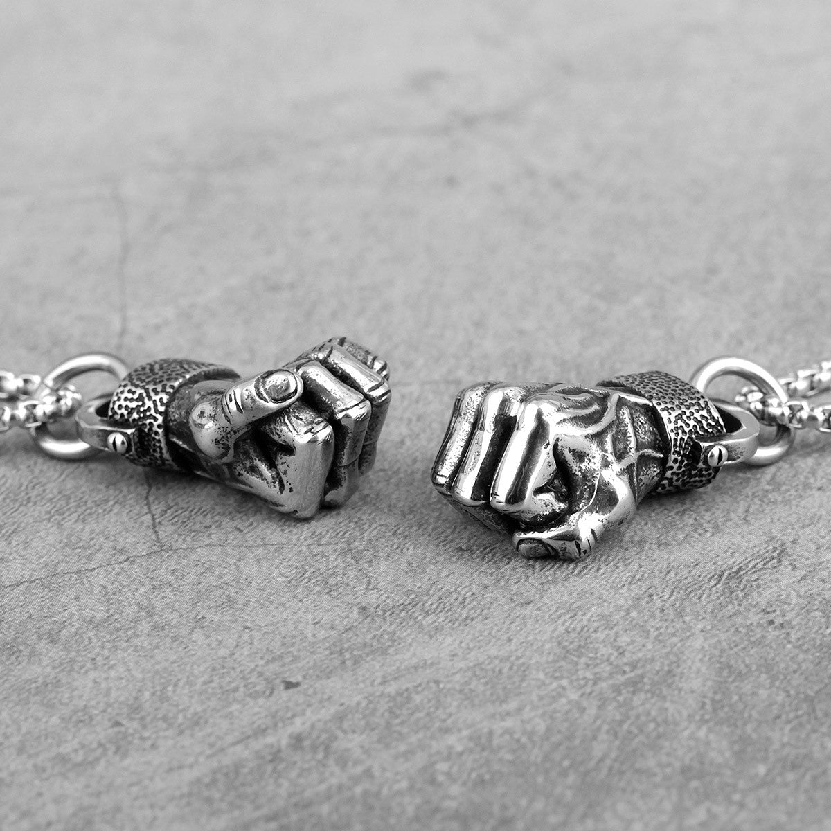 Angry Fist | Mens Street Wear Hip Hop No Fade Stainless Steel Fist Pendant