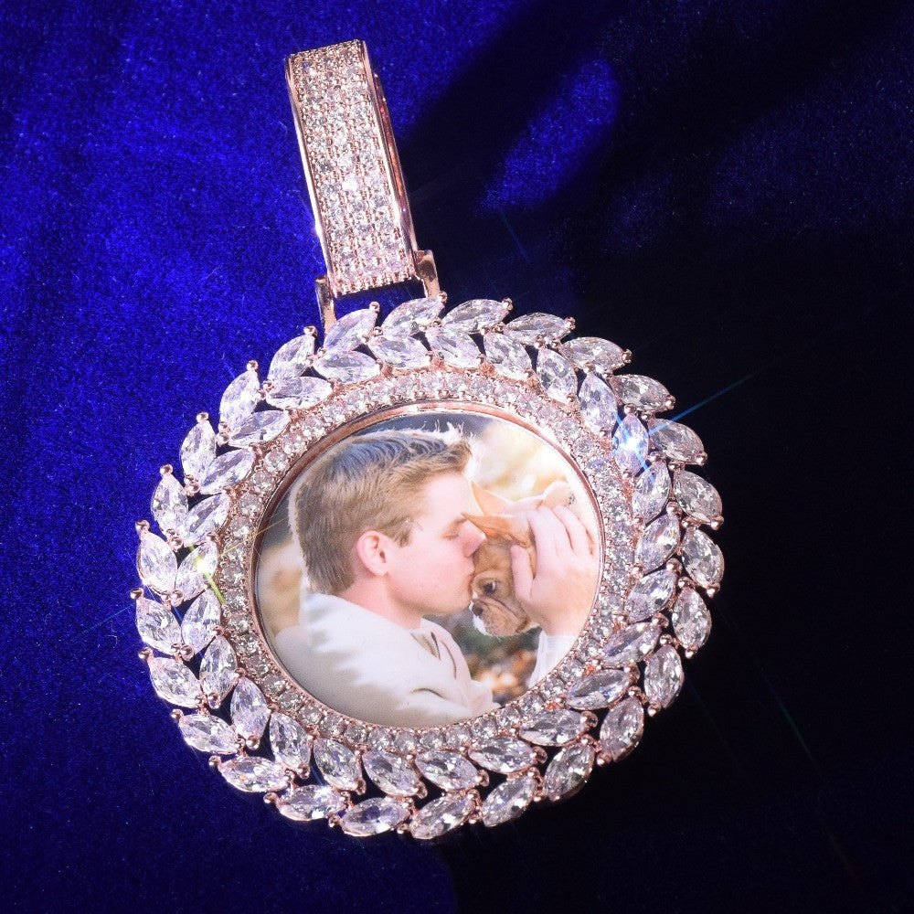 Eternal Memories | VVS Diamond CZ Wreath Hip Hop Photo Picture Chain