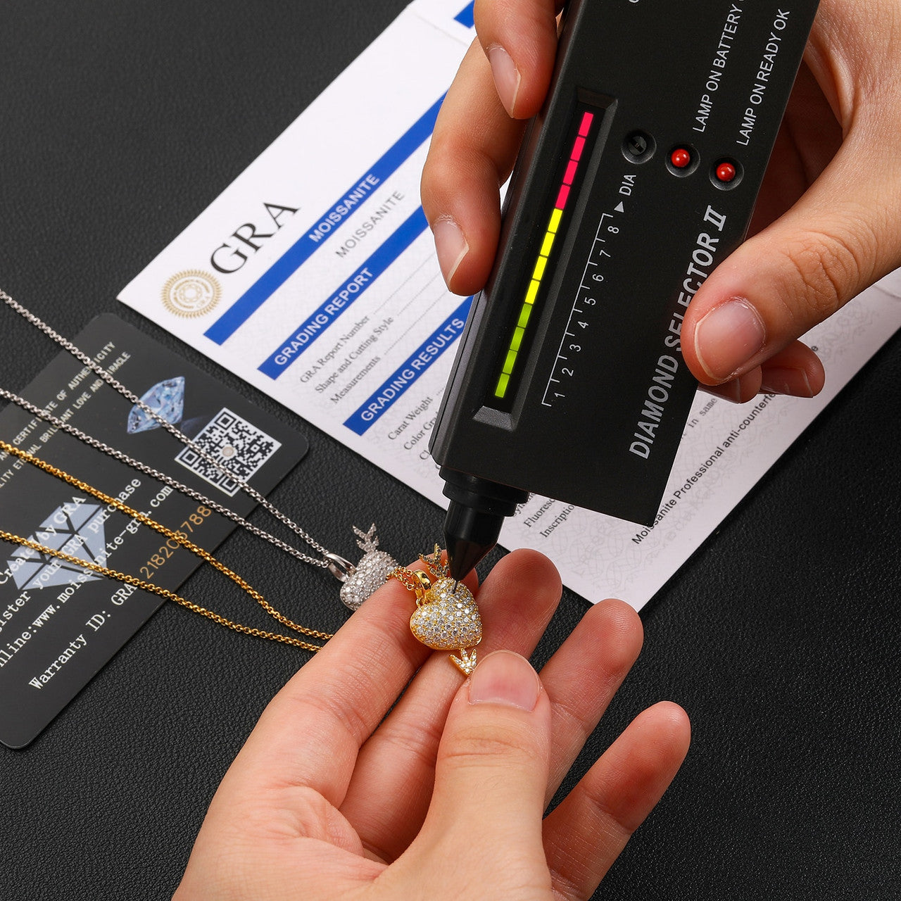 Ladies Love Found Me Genuine VVS Diamond Solid Sterling Silver Heart Arrow Necklace