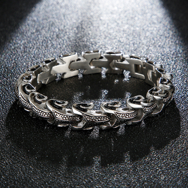 Dragonhide | Mens No Fade Stainless Steel Street Wear Bracelet