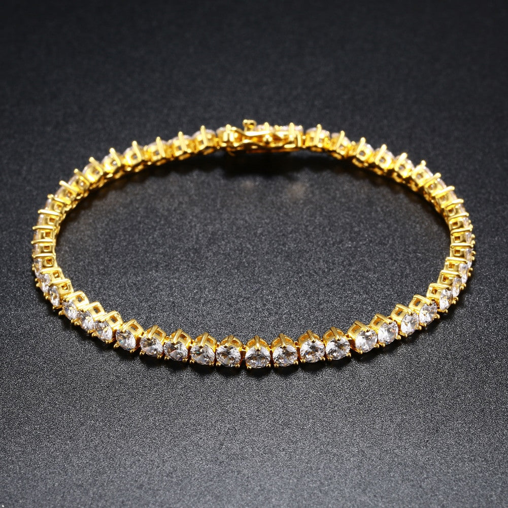 Solid .925 Lab Diamond Moissanite 3 Prong Exquisite Tennis Necklace and Bracelets