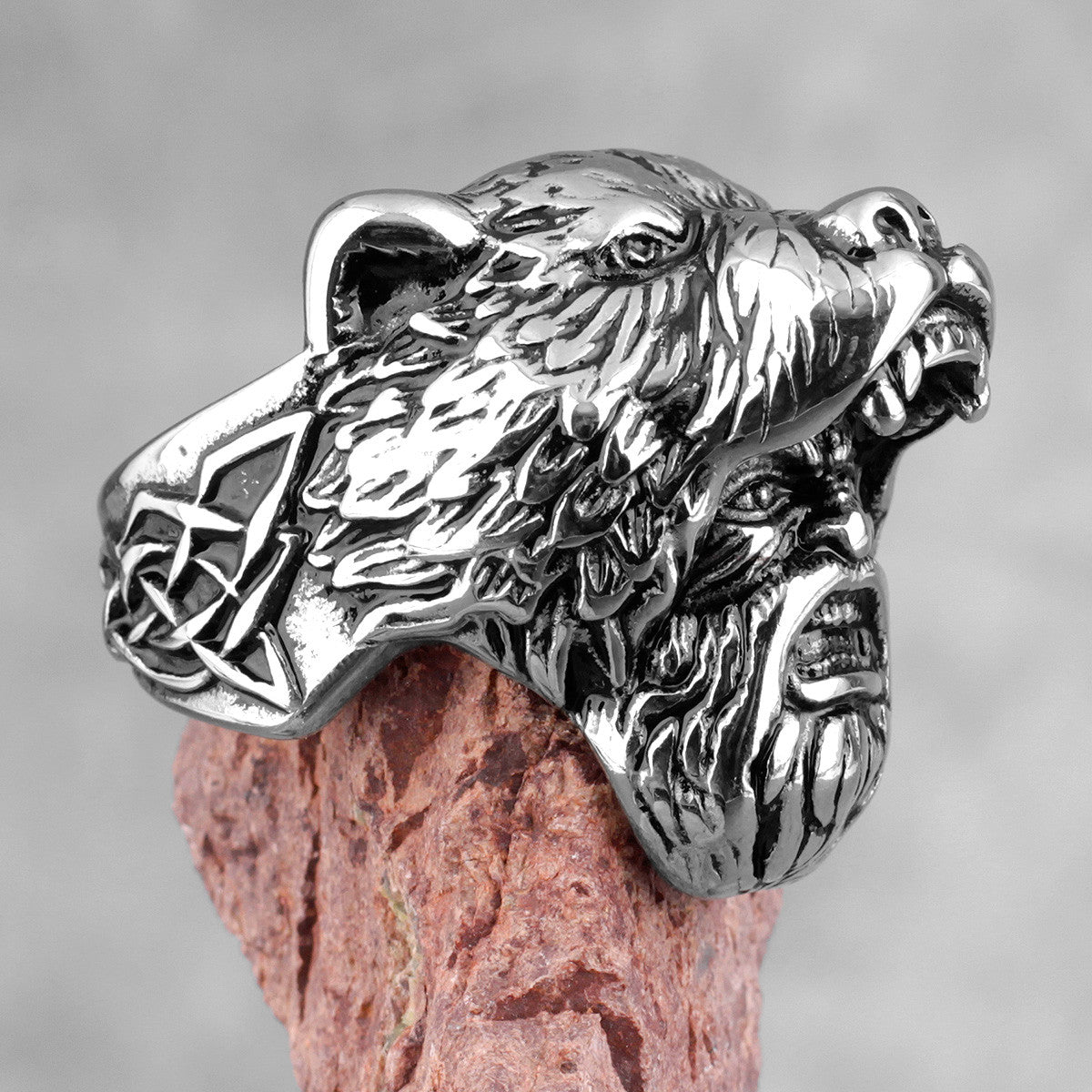 Viking Warrior | 316L Stainless Steel Strength Under Pressure Street Wear Rings