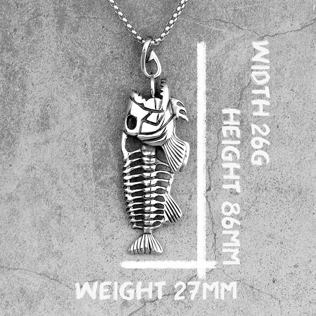 The Piranha | Stainless Steel Striking Viper Snake Street Wear Hip Hop Pendant Chain