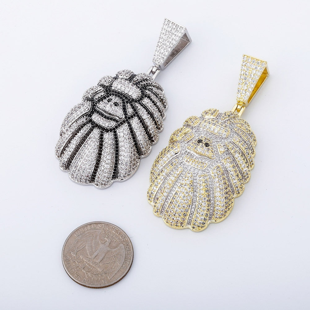 14k Gold .925 Silver Totally Iced Jungle Orangutans Hip Hop Pendant Chain Necklaces