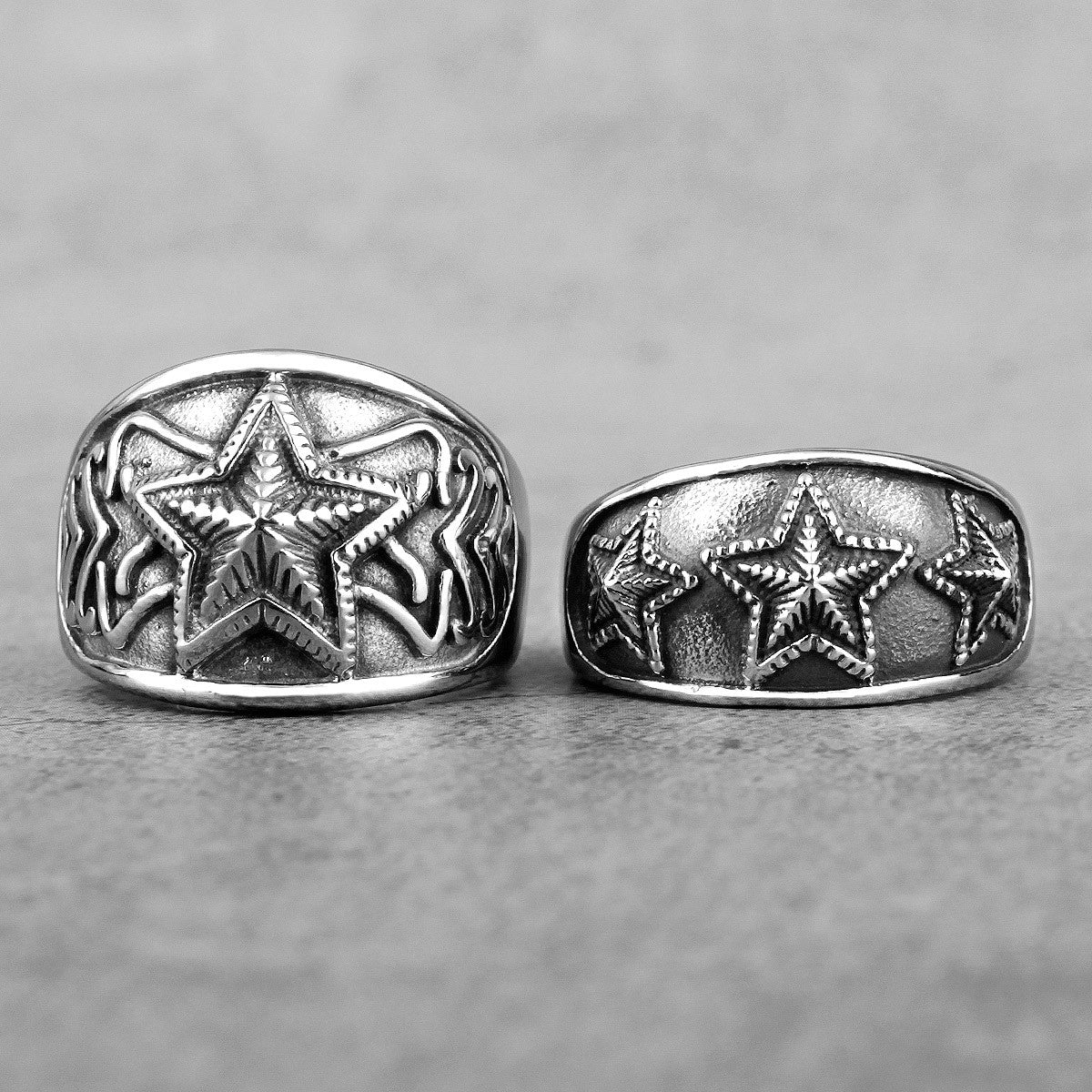 Star Of Stars | 316L No Fade Stainless Steel Unique Personality Street Style Rings